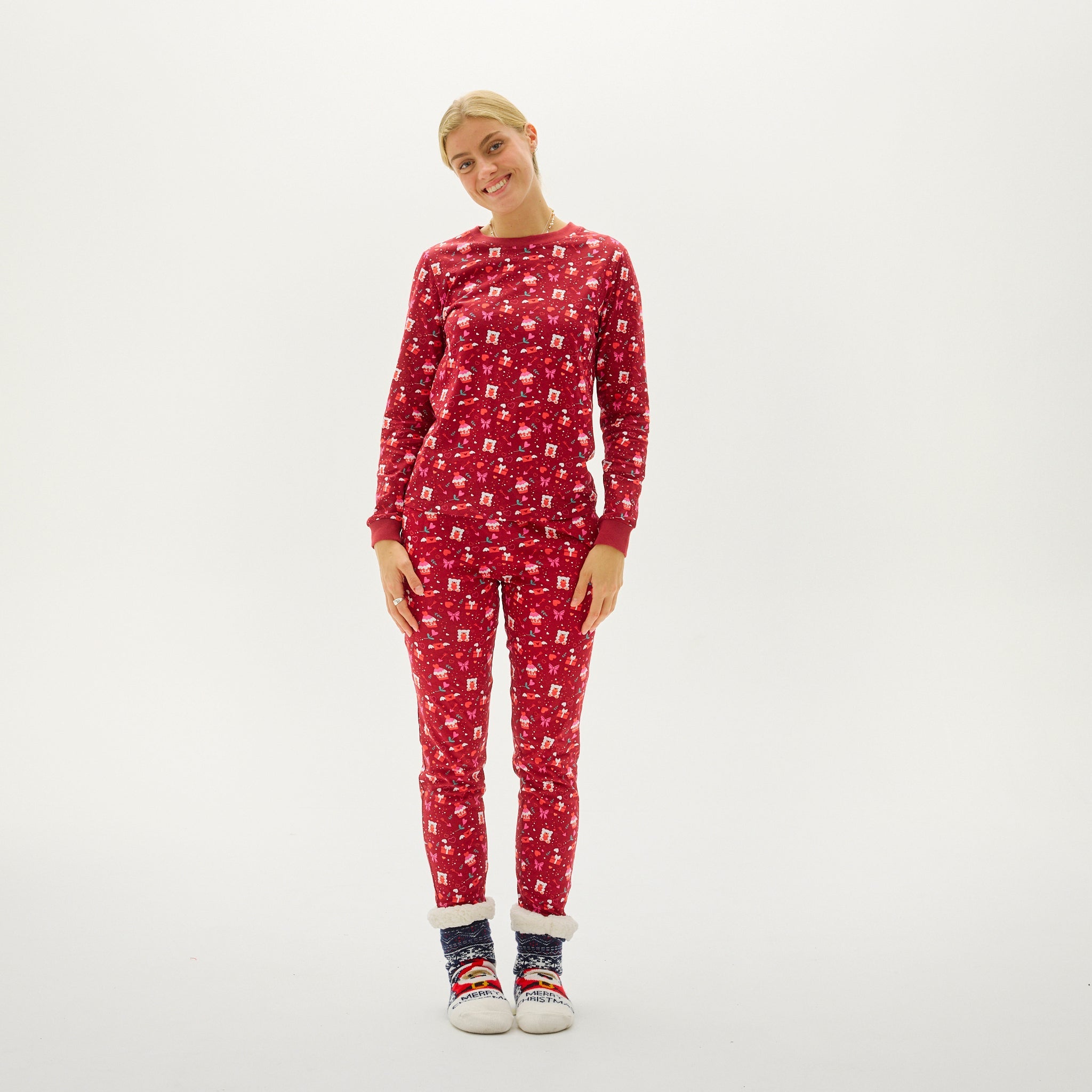 Pyjama Saint Valentin Rouge - Femme.